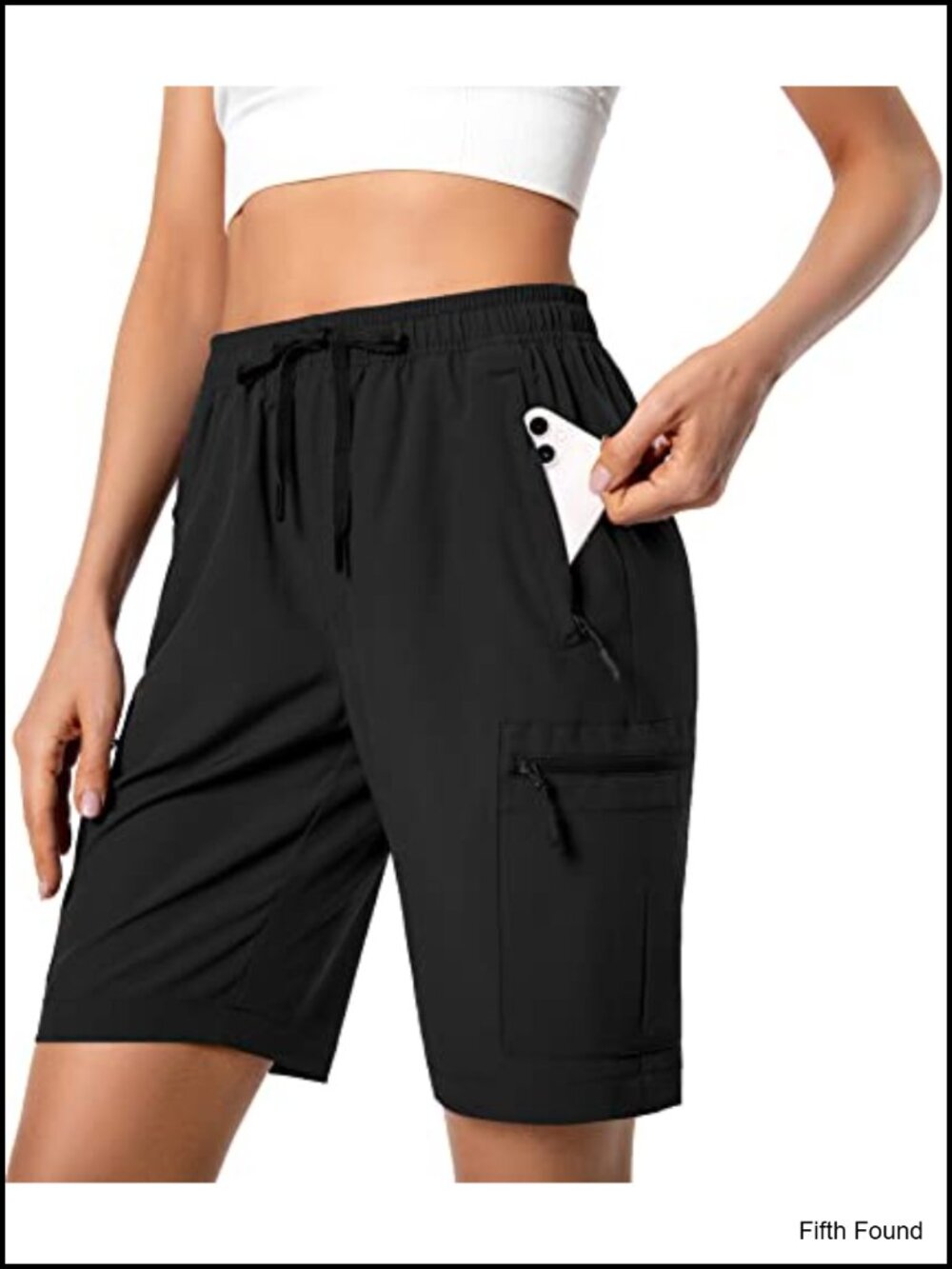 Lightweight Quick Dry Hiking Cargo Shorts Zipper Pockets 9 Inseam